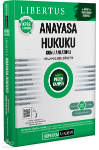 Pegem Akademi KPSS A Grubu Anayasa Hukuku Konu Anlatımlı
