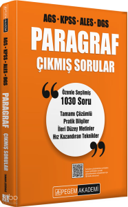Pegem Akademi Paragraf Çıkmış Sorular