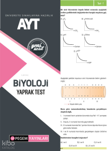 Pegem Akademi Yayıncılık AYT Biyoloji Yaprak Test
