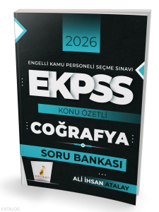 Pelikan 2026 E-KPSS Coğrafya Konu Özetli Soru Bankası