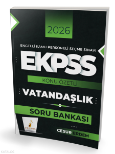 Pelikan 2026 E-KPSS Vatandaşlık Konu Özetli Soru Bankası