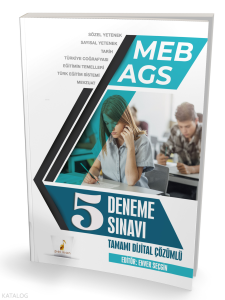 Pelikan Yayınevi MEB - AGS Hazırlık 5 Deneme Sınavı Tamamı Dijital Çözümlü