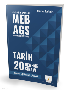 Pelikan Yayınevi MEB - AGS Hazırlık Tarih 20 Deneme Sınavı