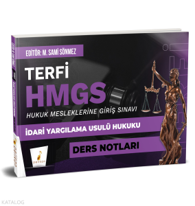 Pelikan Yayınevi Terfi HMGS İdari Yargılama Usulü Hukuku Ders Notları