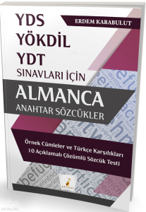 Pelikan Yayınevi YDS YÖKDİL YDT Almanca Anahtar Sözcükler