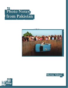 Photo Notes From Pakistan (Bez Ciltli)