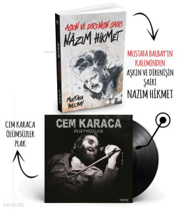 Plaklı Kitaplar - Nazım Hikmet - Cem Karaca - Ölümsüzler Plak