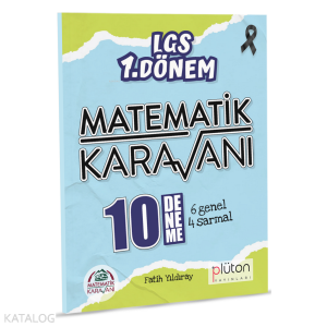 Plüton Yayınları LGS 1. Dönem Matematik Karavanı 10 Deneme Sınavı