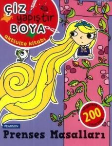 Prenses Masalları; Çiz - Yapıştır - Boya, Aktivite Kitapları, +3 Yaş