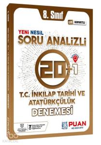 Puan Yayınları 8. Sınıf LGS TC İnkılap Tarihi ve Atatürkçülük Soru Analizli 20+1 Deneme Puan 