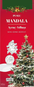 Puslu Mandala Ayraç - Yılbaşı;Boya-Kopar-Hediye Et