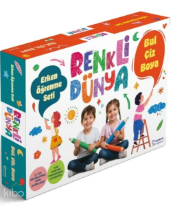 Renkli Dünya Erken Öğrenme Seti ;Bul Çiz Boya