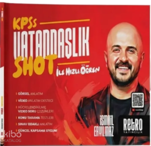 Retro KPSS Vatandaşlık Shot ile Hızlı Öğren Tekrar Kitabı