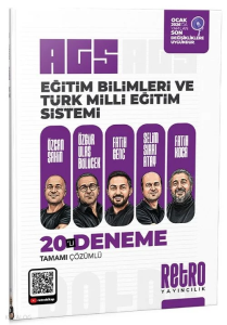 Retro Yayıncılık 2026 MEB-AGS Eğitim Bilimleri ve Türk Milli Eğitim Sistemi 20 Deneme Çözümlü