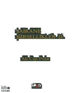 Şairane Şiirsellikler - 2