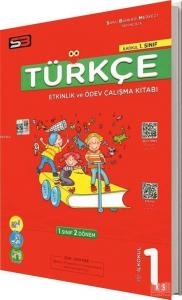 SBM Yayınları 1. Sınıf 2. Dönem Türkçe Etkinlik ve Ödev Çalışma Kitabı SBM