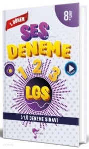 Ses Yayınları 8. Sınıf LGS 1. Dönem 3 lü Deneme Sınavı Özel Baskı - 2023