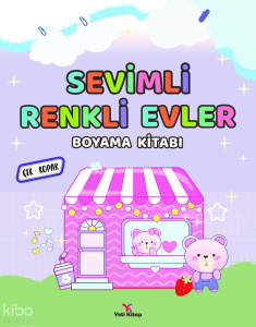 Sevimli Renkli Evler Boyama Kitabı