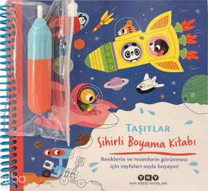 Sihirli Boyama Kitabı - Taşıtlar (Ciltli)