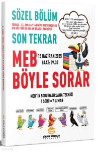 Sinan Kuzucu Yayınları 2025 LGS Son Tekrar Sözel Soru Bankası
