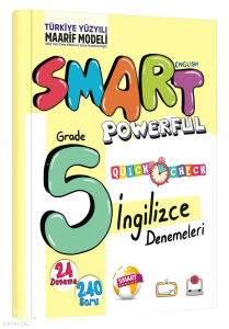 Smart English Grade 5 Powerful Quıck Check İngilizce Denemeleri