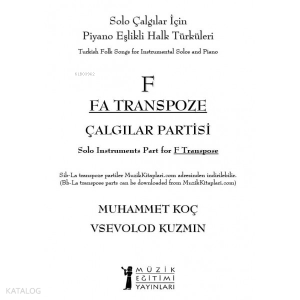 Solo Çalgılar İçin Piyano Eşlikli Halk Türküleri