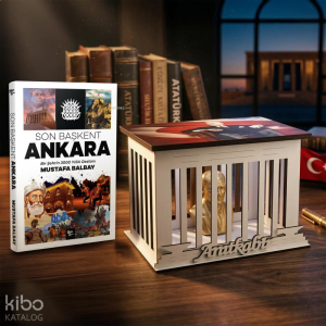 Son Başkent Ankara ve Atatürk Büstlü Ahşap Anıtkabir Işıklı Maket