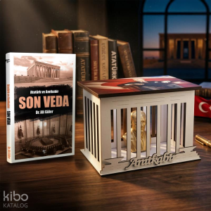 Son Veda ve Atatürk Büstlü Ahşap Anıtkabir Işıklı Maket