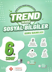 Sonuç Yayınları 6. Sınıf Sosyal Bilgiler Trend Serisi Soru Bankası