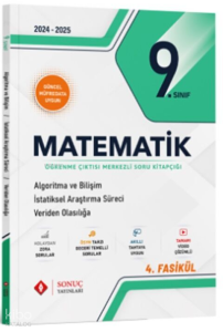 Sonuç Yayınları 9.Sınıf Matematik Algoritma Vi Bilişim İstatiksel Araştırma Süreci Veriden Olasılığa