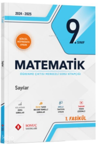 Sonuç Yayınları 9. Sınıf Matematik Sayılar Soru Kitapçığı