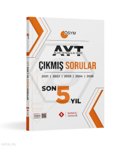Sonuç Yayınları AYT Son 5 Yıl Çıkmış Sorular