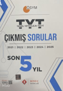Sonuç Yayınları TYT Çıkmış Sorular Son Beş Yıl 2025