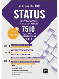 Status Kaymakamlık Çalışma Kitabı 7510 Açıklamalı Ve Çözümlü Soru