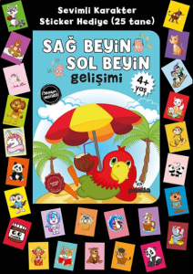 Stickerlı 4+ Yaş Sağ Beyin Sol Beyin Gelişimi