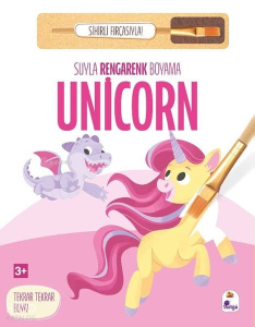 Suyla Rengarenk Boyama - Unicorn (Sihirli Fırçasıyla)