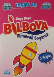 Taşıtlar - Doya Doya Bil Boya Bilmeceleri Boyama (3-4 Yaş)