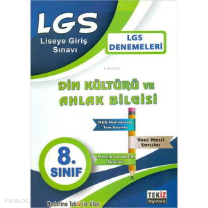 Tekiz 8.Sınıf LGS Din Kültürü ve Ahlak Bilgisi Denemeleri