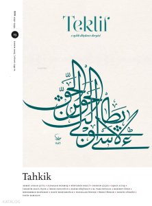 Teklif  2 Aylık Düşünce Dergisi Sayı:23 Kasım 2025