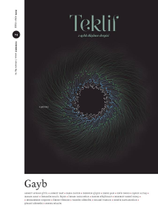 Teklif 4. Sayı;2 Aylık Düşünce Dergisi
