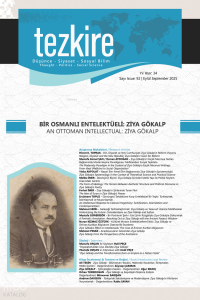 Tezkire 92. Sayı ;Bir Osmanlı Entelektüeli : Ziya Gökalp