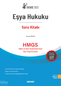 THEMIS 2025  – Eşya Hukuku Soru Kitabı;Hakim ve Savcı Yardımcılığı Sınavı - İdari Yargı Ön Sınavı