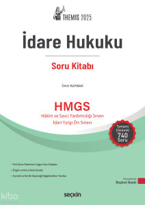 THEMIS 2025 – İdare Hukuku Soru Kitabı;Hakim ve Savcı Yardımcılığı Sınavı - İdari Yargı Ön Sınavı