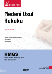 THEMIS 2025  – Medeni Usul Hukuku Konu Kitabı;HMGS - Hakim ve Savcı Yardımcılığı Sınavı - İdari Yargı Ön Sınavı