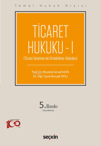 Ticaret Hukuku – I (THD)
