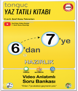Tonguç Akademi 6'dan 7'ye Hazırlık Kitabı