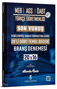 Türkçe ÖABTDEYİZ ÖABT MEB-AGS Türkçe Dört Temel Beceri Son Vuruş 20 Deneme Çözümlü