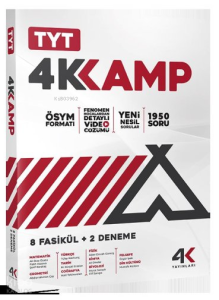 TYT 4K Kamp 8 Fasikül + 2 Deneme