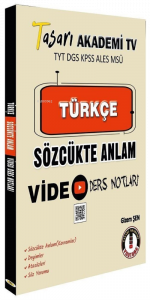 TYT Türkçe Sözcükte Anlam Vİdeo Ders Notları Tasarı Eğitim Yayınları