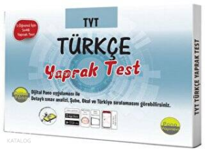 TYT Türkçe Yaprak Testleri (Kutu Test 5 öğrenci için 5x48 Adet)